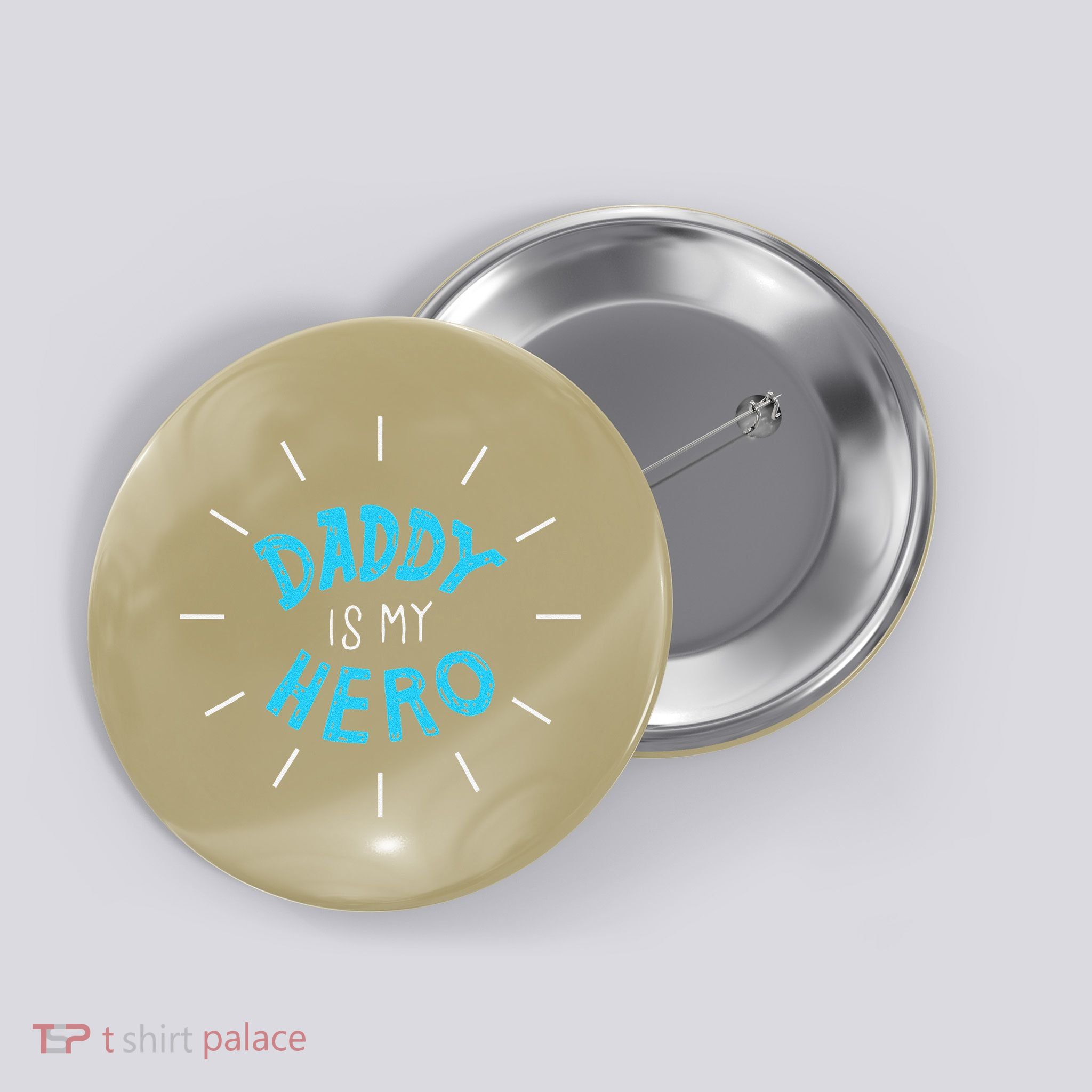 Daddy Is My Hero For Father Child Button