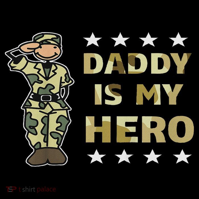 Daddy Is My Hero Military Flexfit Unipanel Trucker Cap