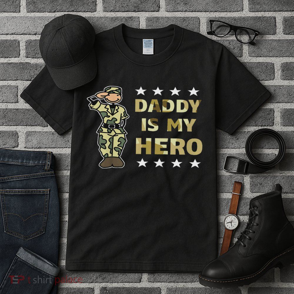 Daddy Is My Hero Military Tall T-Shirt