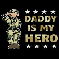 Daddy Is My Hero Military Drawstring Bag