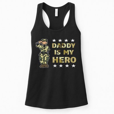 Daddy Is My Hero Military Womens Tank Top