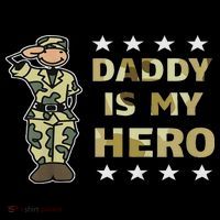 Daddy Is My Hero Military Baby Bodysuit
