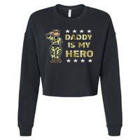 Daddy Is My Hero Military Cropped Pullover Crew