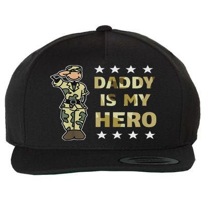 Daddy Is My Hero Military Wool Snapback Cap
