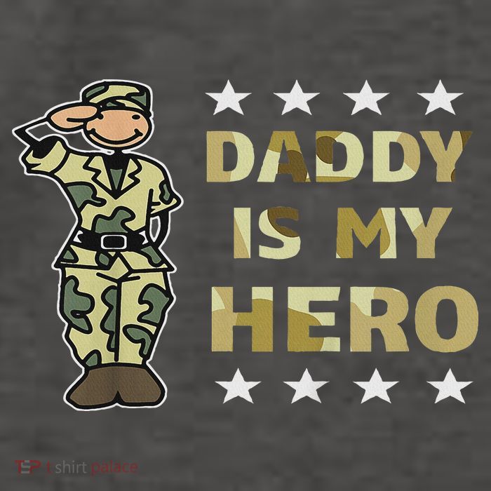 Daddy Is My Hero Military Vector Backpack