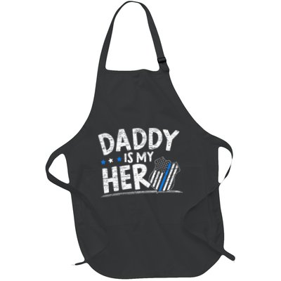 Daddy Is My Hero Police Thin Blue Line Law Enforcement Apron