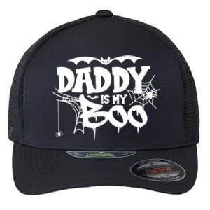 Daddy Is My Boo Spooky Halloween Creepy Ghostly Design Funny Gift Flexfit Unipanel Trucker Cap