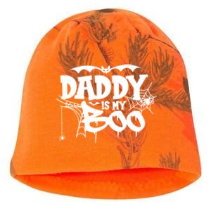 Daddy Is My Boo Spooky Halloween Creepy Ghostly Design Funny Gift Kati - Camo Knit Beanie