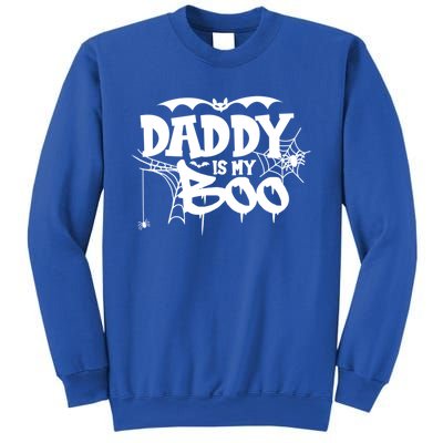 Daddy Is My Boo Spooky Halloween Creepy Ghostly Design Funny Gift Sweatshirt