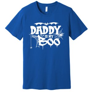 Daddy Is My Boo Spooky Halloween Creepy Ghostly Design Funny Gift Premium T-Shirt