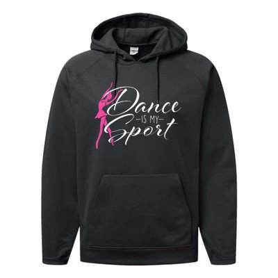 Dance Is My Sport Ballet Dancer Ballerina Plié Chassé Jeté Performance Fleece Hoodie