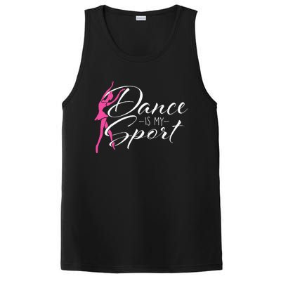 Dance Is My Sport Ballet Dancer Ballerina Plié Chassé Jeté PosiCharge Competitor Tank