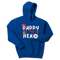 Daddy Is My Hero Funny Future Firefighter Fire Funny Gift Kids Hoodie