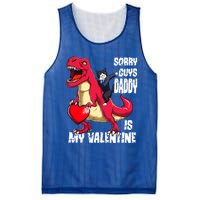 Daddy Is My Valentines Day Cat Riding Dinosaur Gift Mesh Reversible Basketball Jersey Tank