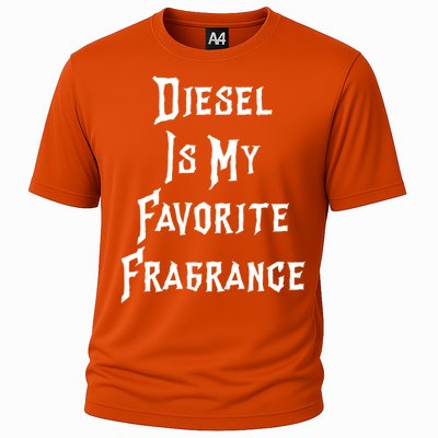 Diesel Is My Favorite Fragrance Trucker Semigifttrailer Driver Gift Cooling Performance Crew T-Shirt