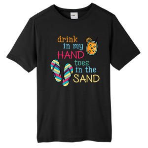 Drink In My Hand Toes In The Sand Summer Beach Tall Fusion ChromaSoft Performance T-Shirt