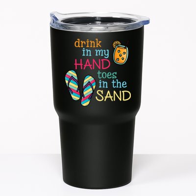 Drink In My Hand Toes In The Sand Summer Beach Tumbler