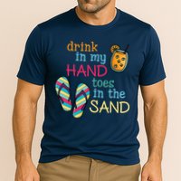 Drink In My Hand Toes In The Sand Summer Beach Performance Shirt