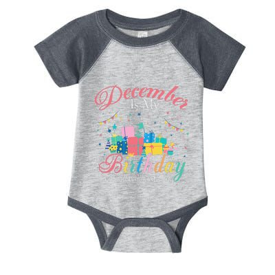 December Is My Birthday Month Yep The Whole Month Gift Infant Baby Jersey Bodysuit