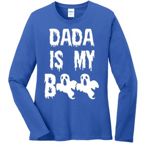 Dada Is My Boo Matching Family Halloween Cute Gift Ladies Long Sleeve Shirt