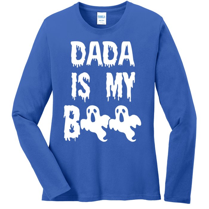 Dada Is My Boo Matching Family Halloween Cute Gift Ladies Long Sleeve Shirt