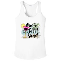 Drink In My Hand Toes In The Sand Summer Vibes Beach Vacay Ladies PosiCharge Competitor Racerback Tank