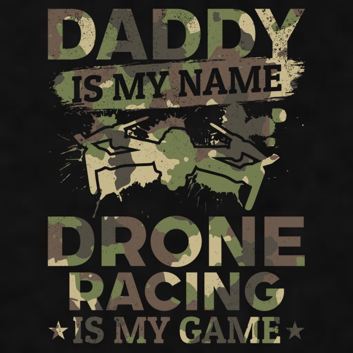 Daddy Is My Name Drone Racing Is My Game Daddy Drone Pilot Great Gift Ladies PosiCharge Tri-Blend Wicking Tank