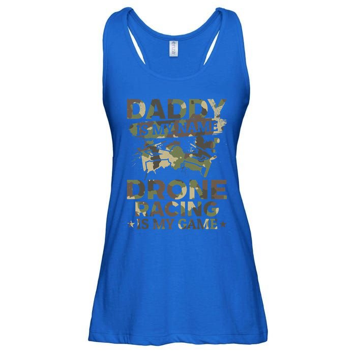 Daddy Is My Name Drone Racing Is My Game Daddy Drone Pilot Great Gift Ladies Essential Flowy Tank