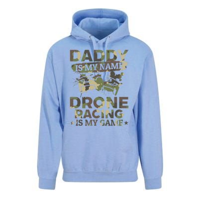 Daddy Is My Name Drone Racing Is My Game Daddy Drone Pilot Great Gift Unisex Surf Hoodie