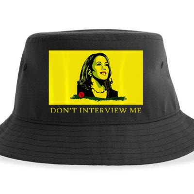 Don’T Interview Me Kamala Harris Funny Quote Vote Kamala Sustainable Bucket Hat