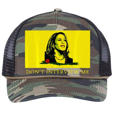 Don’T Interview Me Kamala Harris Funny Quote Vote Kamala Retro Rope Trucker Hat Cap