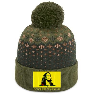 Don’T Interview Me Kamala Harris Funny Quote Vote Kamala The Baniff Cuffed Pom Beanie