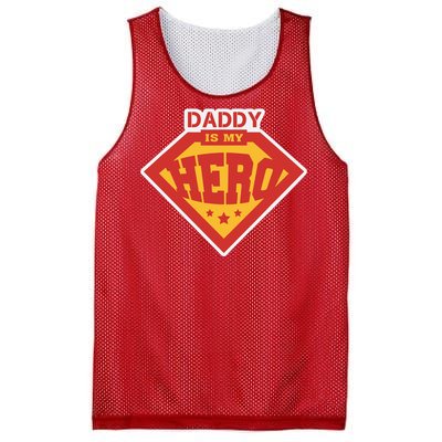 Daddy Is My Hero Daddy Superhero Funny Fathers Day Mesh Reversible Basketball Jersey Tank