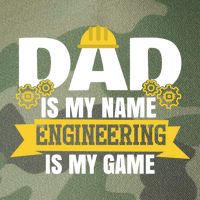 Dad Is My Name Engineering Is My Game Funny Dad Engineer Gift Legacy Tie Dye Trucker Hat
