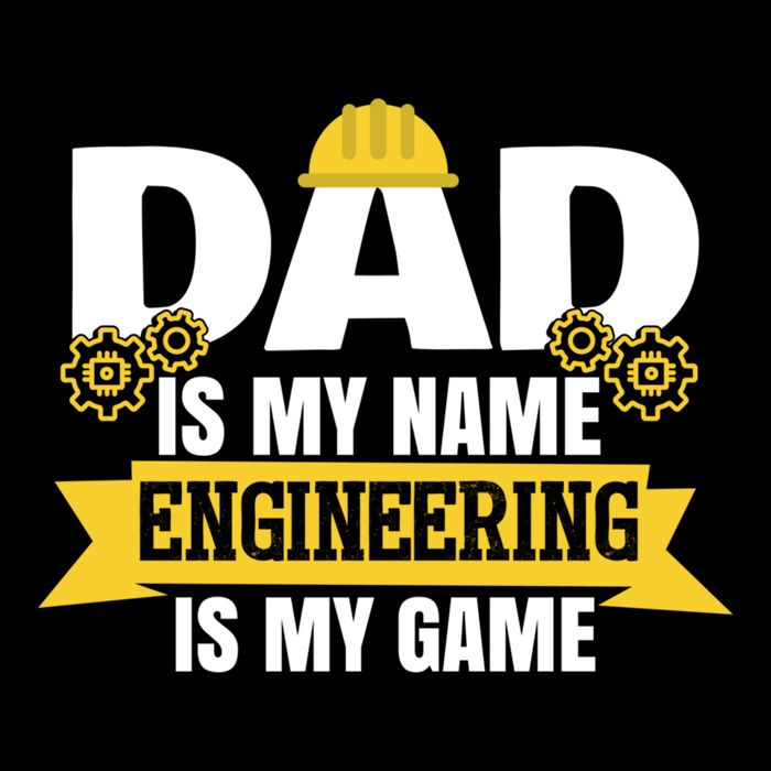 Dad Is My Name Engineering Is My Game Funny Dad Engineer Gift Impact Tech Backpack