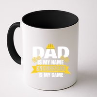 Dad Is My Name Engineering Is My Game Funny Dad Engineer Gift Mug