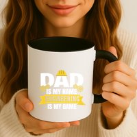 Dad Is My Name Engineering Is My Game Funny Dad Engineer Gift Mug
