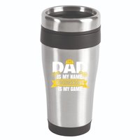 Dad Is My Name Engineering Is My Game Funny Dad Engineer Gift 16oz Travel Tumbler