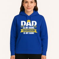Dad Is My Name Engineering Is My Game Funny Dad Engineer Gift Hoodie