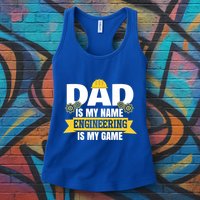 Dad Is My Name Engineering Is My Game Funny Dad Engineer Gift Womens Tank Top