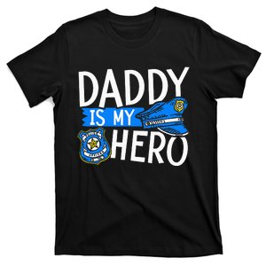 Daddy Is My Hero S Police Thin Blue Line Law Enforcement T-Shirt