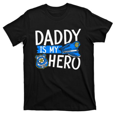 Daddy Is My Hero S Police Thin Blue Line Law Enforcement T-Shirt