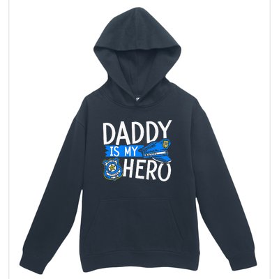 Daddy Is My Hero S Police Thin Blue Line Law Enforcement Urban Pullover Hoodie