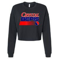 Dank Internet Meme Crystal Bepis Funny Parody Memes Cropped Pullover Crew