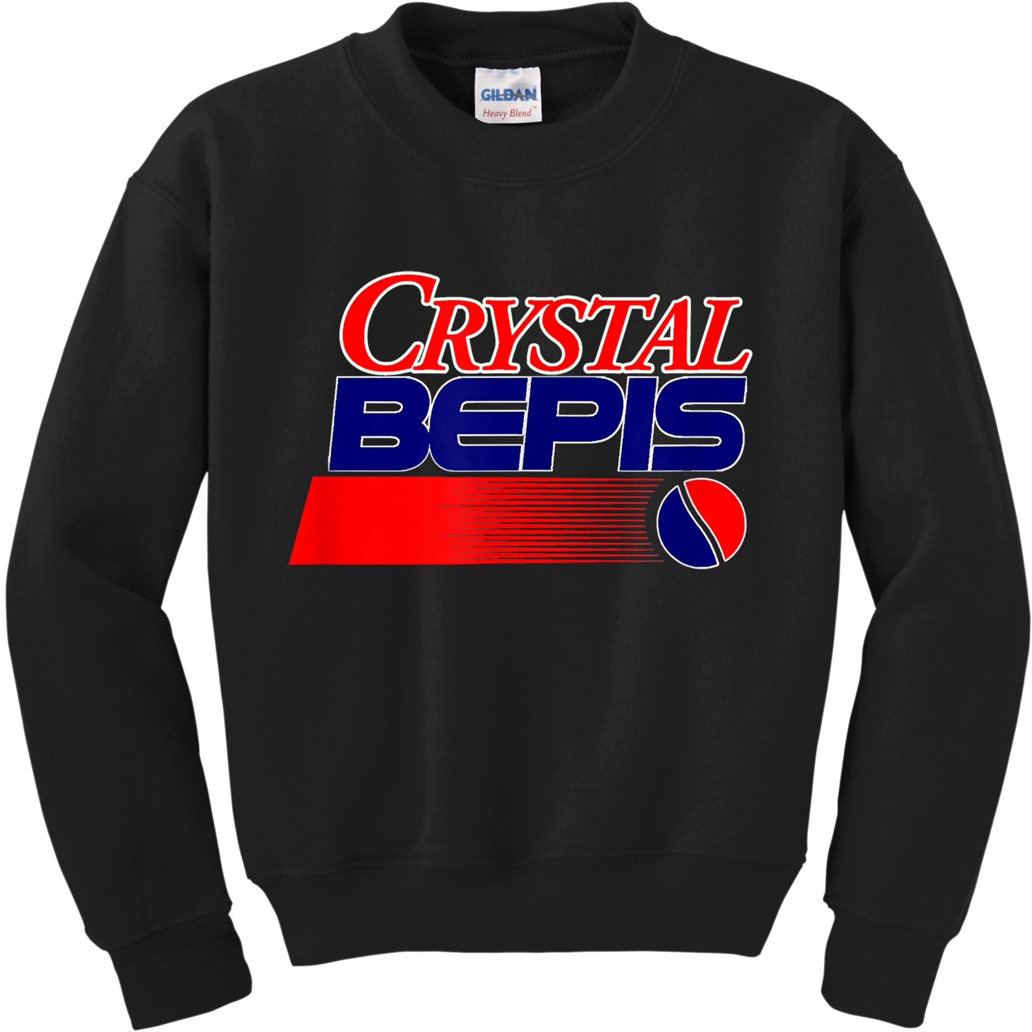 Dank Internet Meme Crystal Bepis Funny Parody Memes Kids Sweatshirt