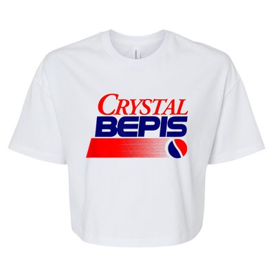 Dank Internet Meme Crystal Bepis Funny Parody Memes Bella+Canvas Jersey Crop Tee