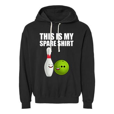 Das Ist Mein Spare Funny Gift Pins Funny Bowling Cute Gift Garment-Dyed Fleece Hoodie