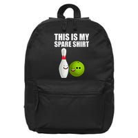 Das Ist Mein Spare Funny Gift Pins Funny Bowling Cute Gift 16 in Basic Backpack