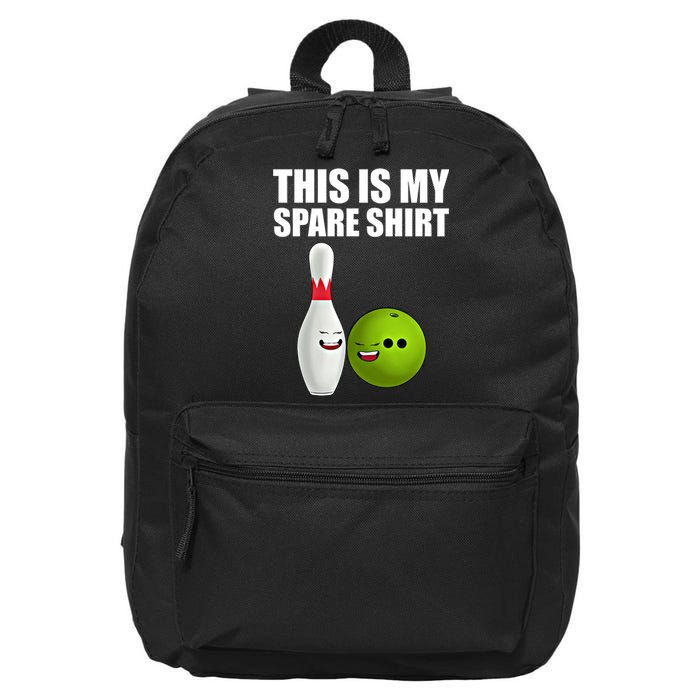 Das Ist Mein Spare Funny Gift Pins Funny Bowling Cute Gift 16 in Basic Backpack