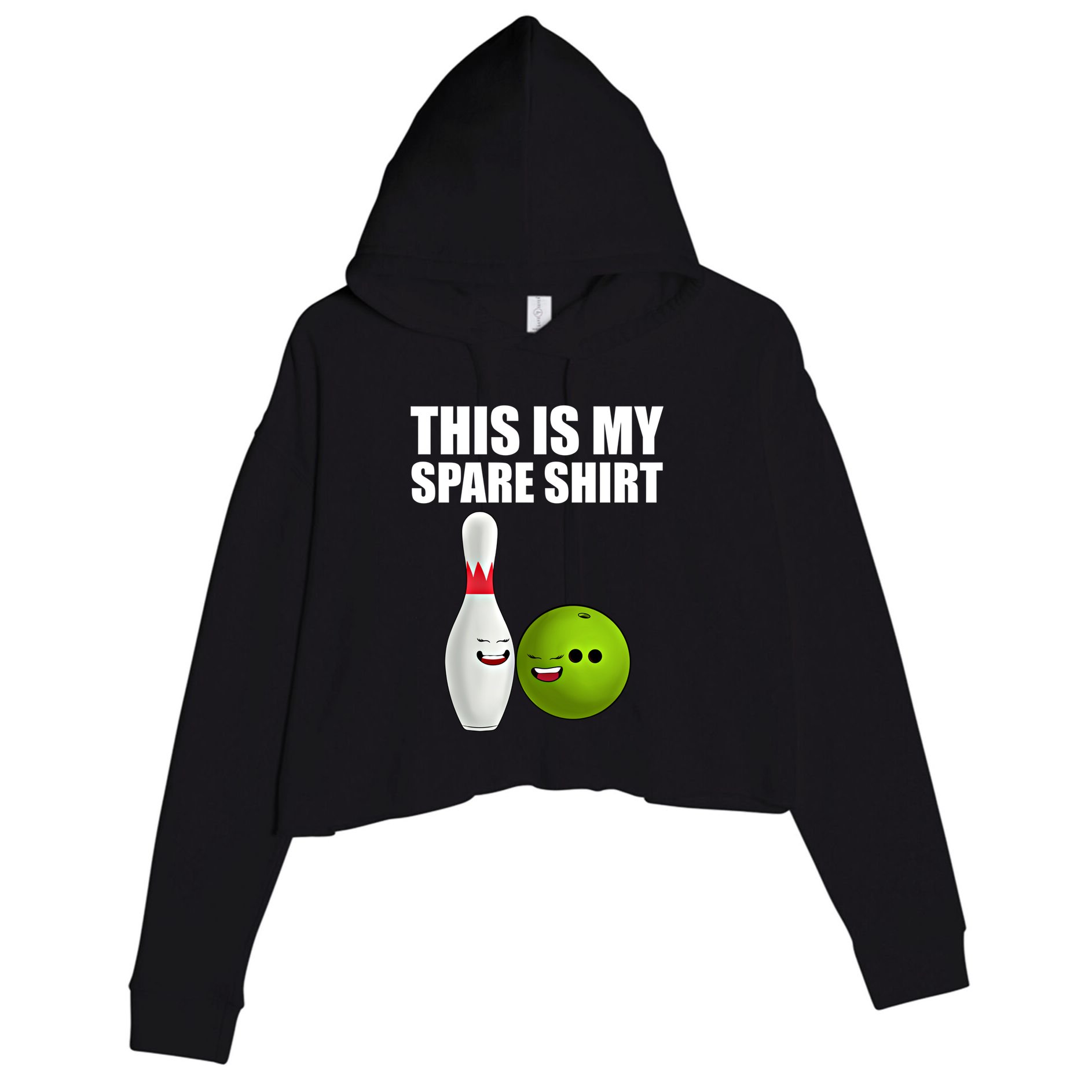 Das Ist Mein Spare Funny Gift Pins Funny Bowling Cute Gift Crop Fleece Hoodie